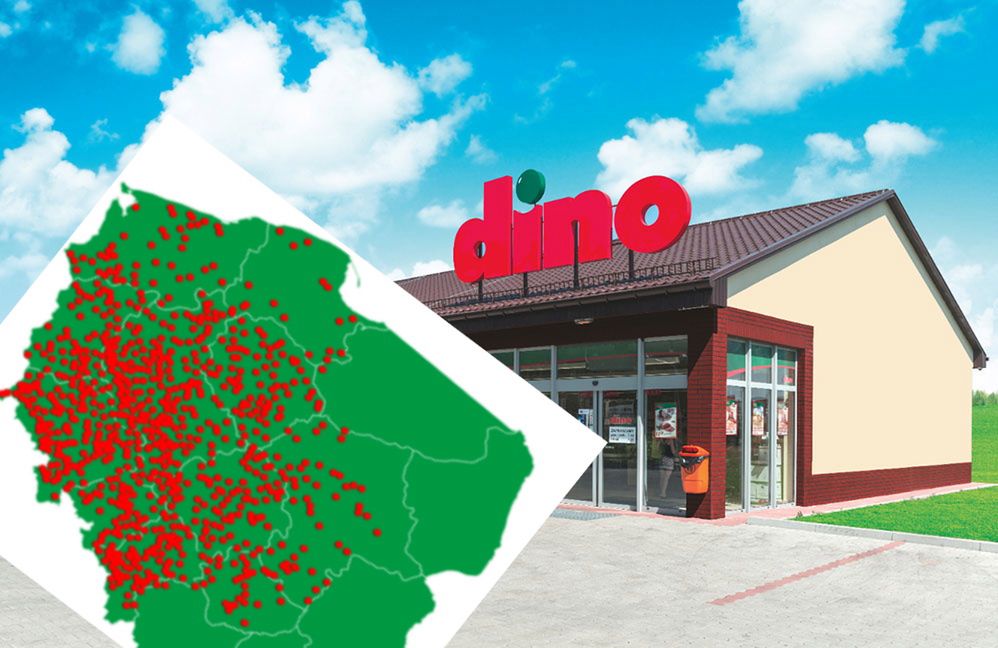 Sieć Dino skoncentrowana jest w zachodniej Polsce