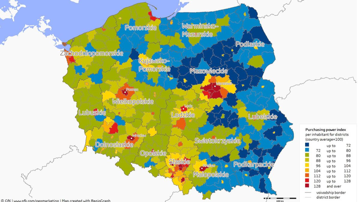 W Polsce mamy 380 powiatów.