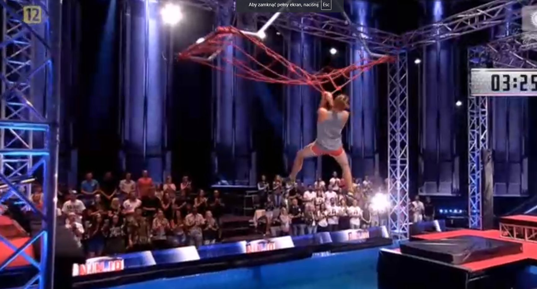 Mateusz Skrodzki w finale "Ninja Warrior Polska".