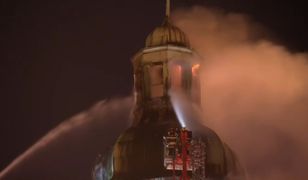 Trwa dogaszanie pożaru katedry w Gorzowie Wlkp. Niepewna przyszłość wieży
