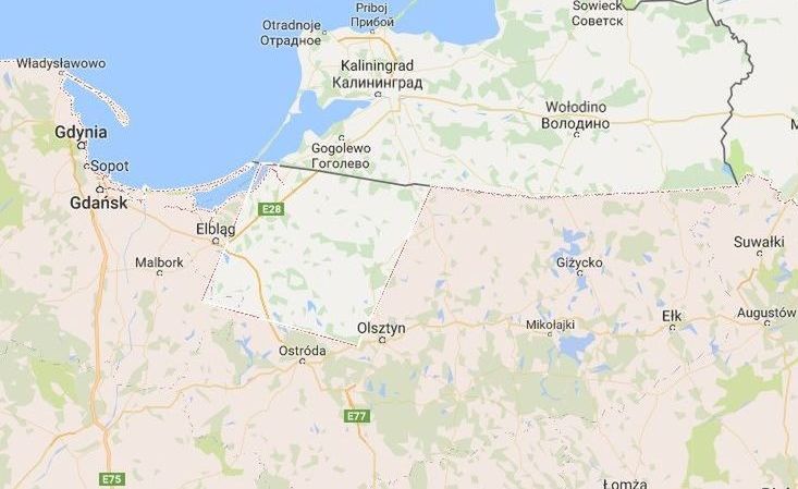 Mapa Polski według Google’a