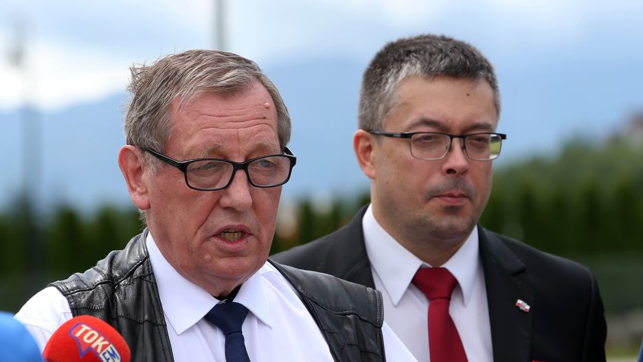 Jan Szyszko i zastępca prezesa NFOŚiGW Artur Michalski