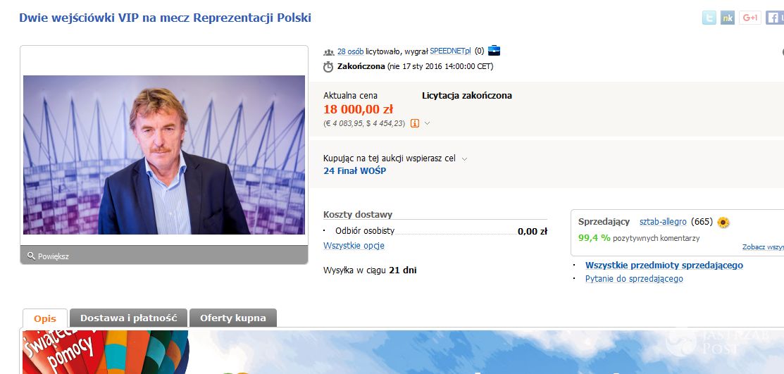 Bilety VIP na mecz reprezentacji Polski