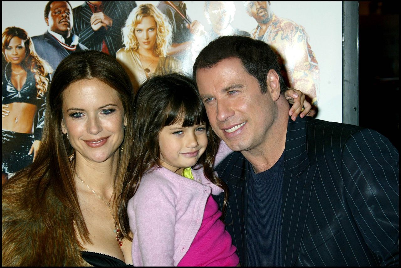 Kelly Preston, John Travolta i Ella Bleu Travolta