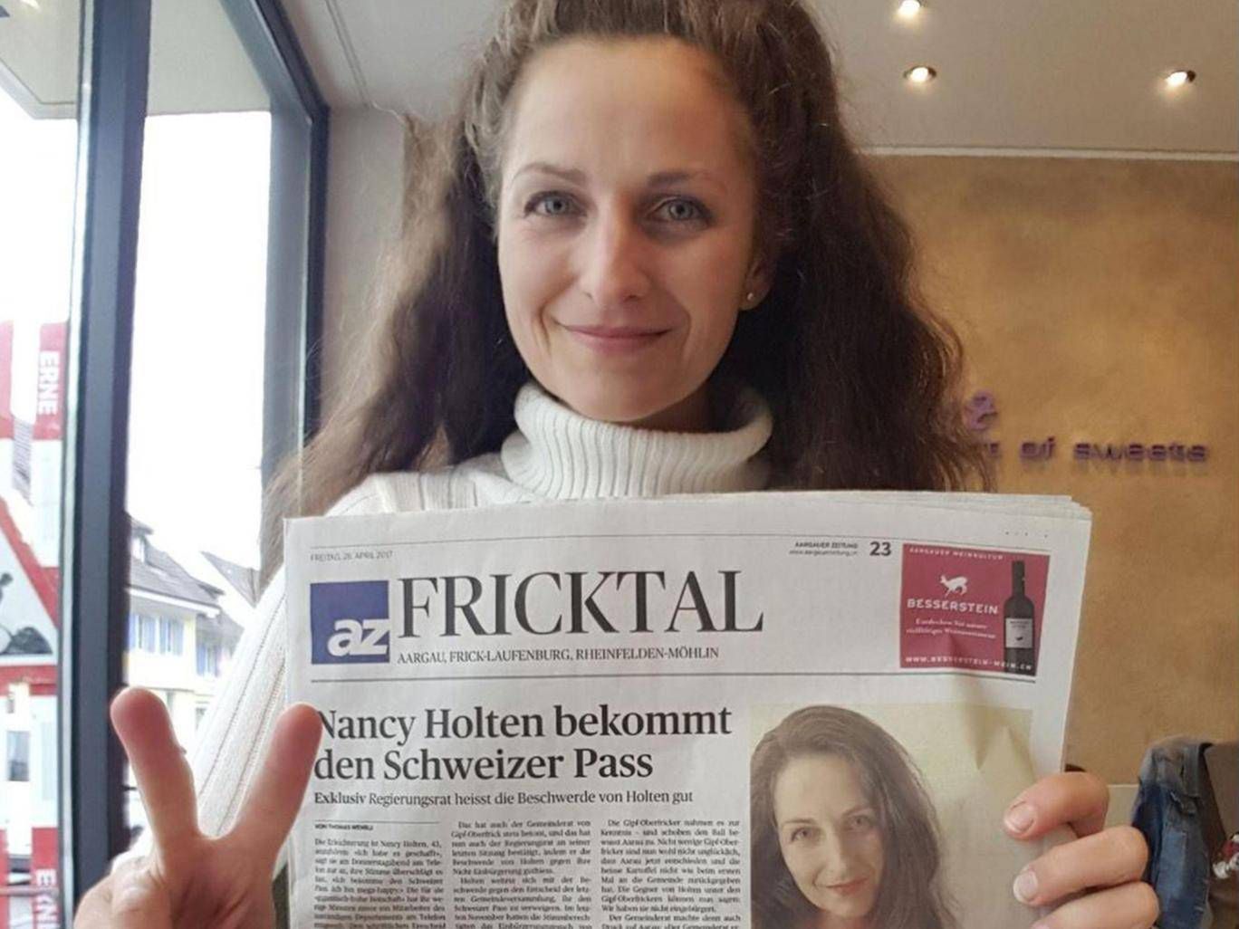 Nancy Holten cieszy się z uzyskanego w końcu obywatelstwa