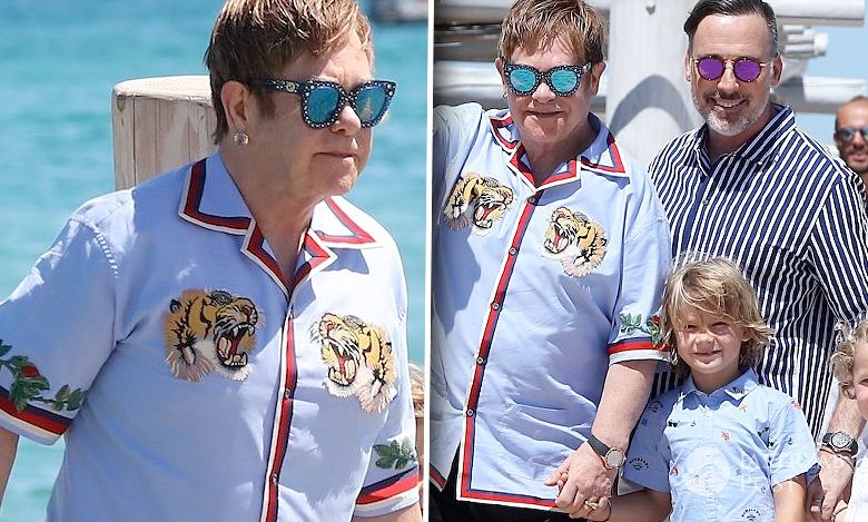 Elton John z synami i mężem na wakacjach! Zachary i Elijah są przesłodcy!