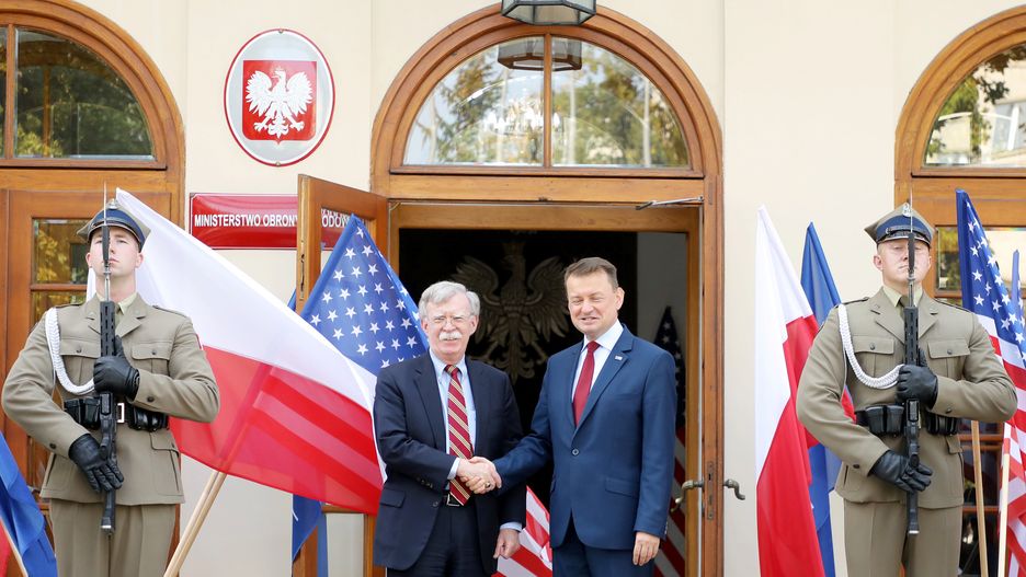 John Bolton i Mariusz Błaszczak