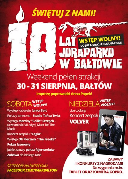 10 lat Juraparku w Bałtowie