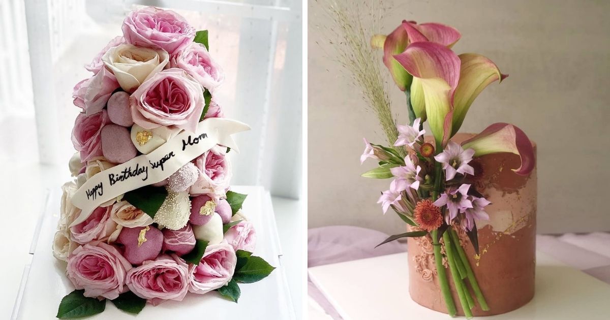 18 przepięknych tortów, które zachwycają kolorami. Wyglądają jak bukiety kwiatów!