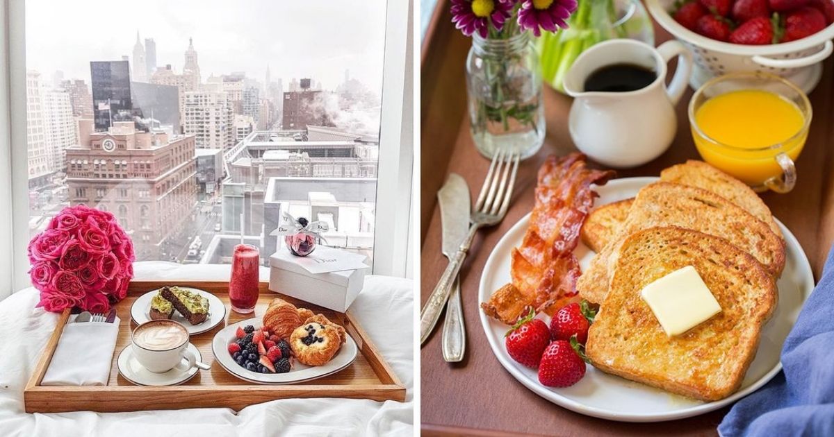16 walentynkowych inspiracji na serwowanie śniadanie do łóżka. Zachwycisz swoją drugą połówkę!