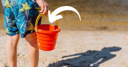 Pożycz od dziecka i ustaw obok ręcznika. Ten trik jest plażowym hitem lata