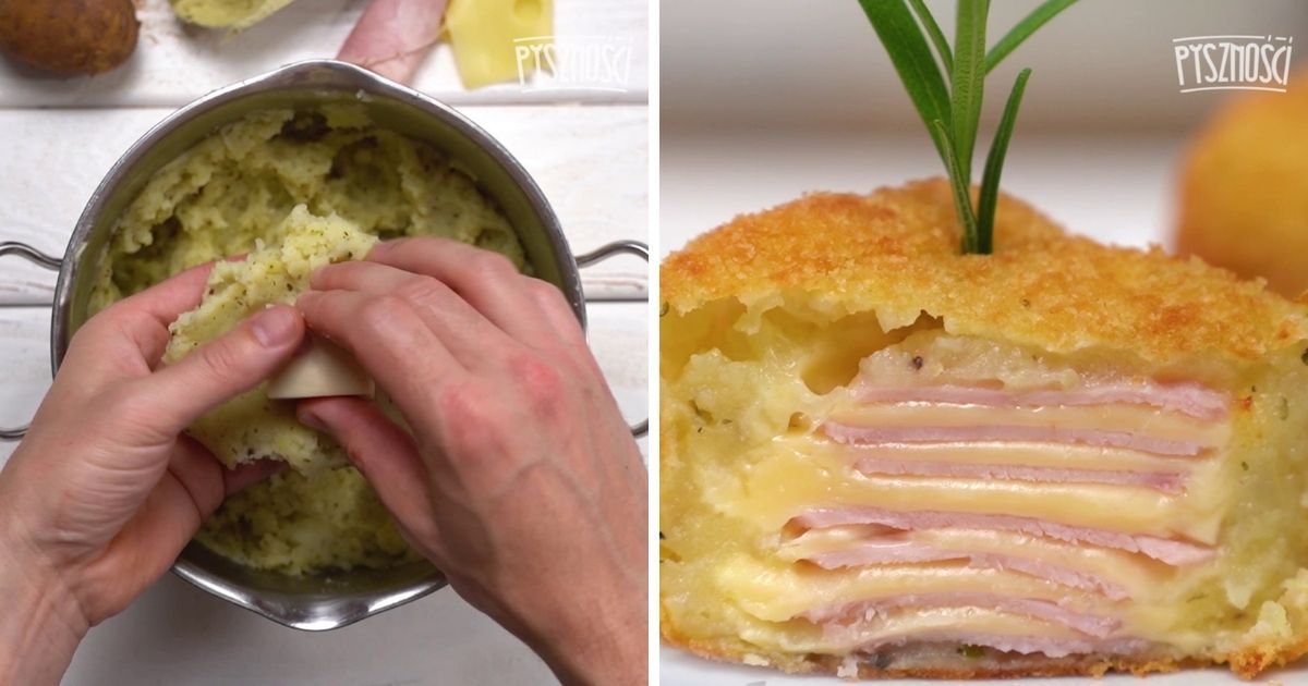 Mini ziemniaczane przekąski w panierce