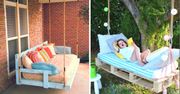 13 pomysłów na zrobienie huśtawek z palet. To mebel, który zachęca do leniwego wypoczynku