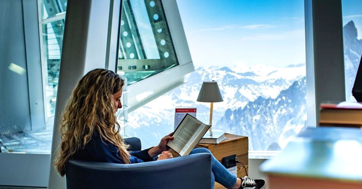 In the Highest Altitude Bookstore in Europe You Can Literally Touch the Sky