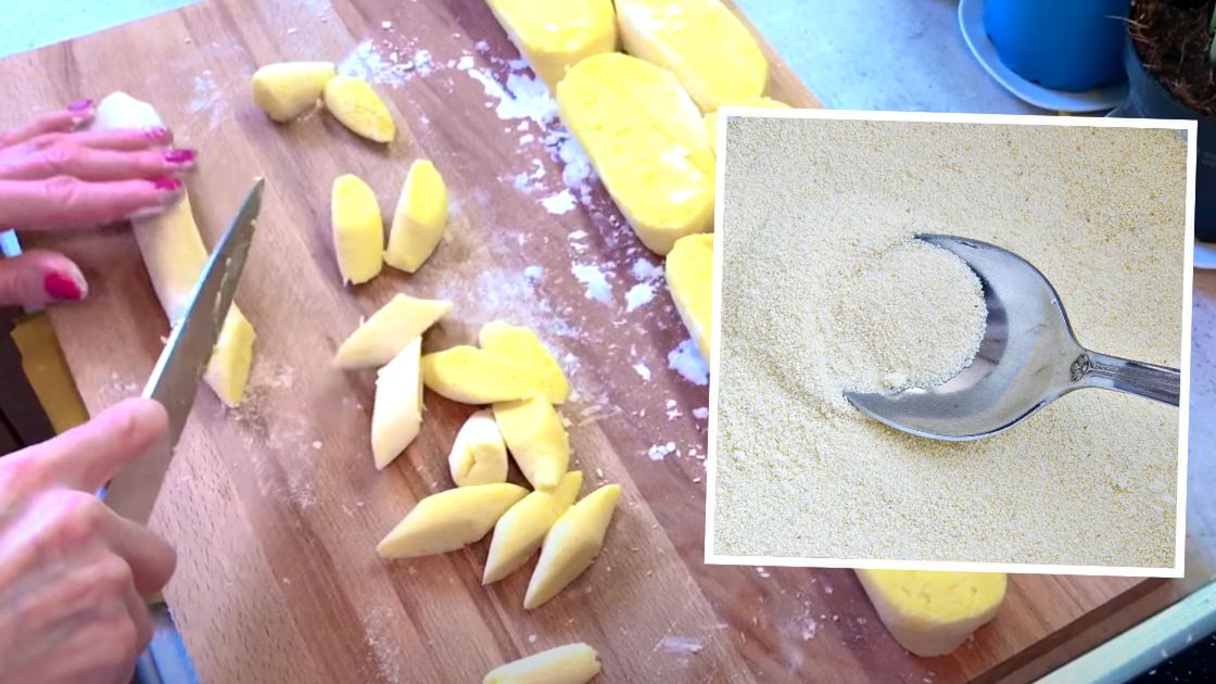 Kopytka z kaszą manną