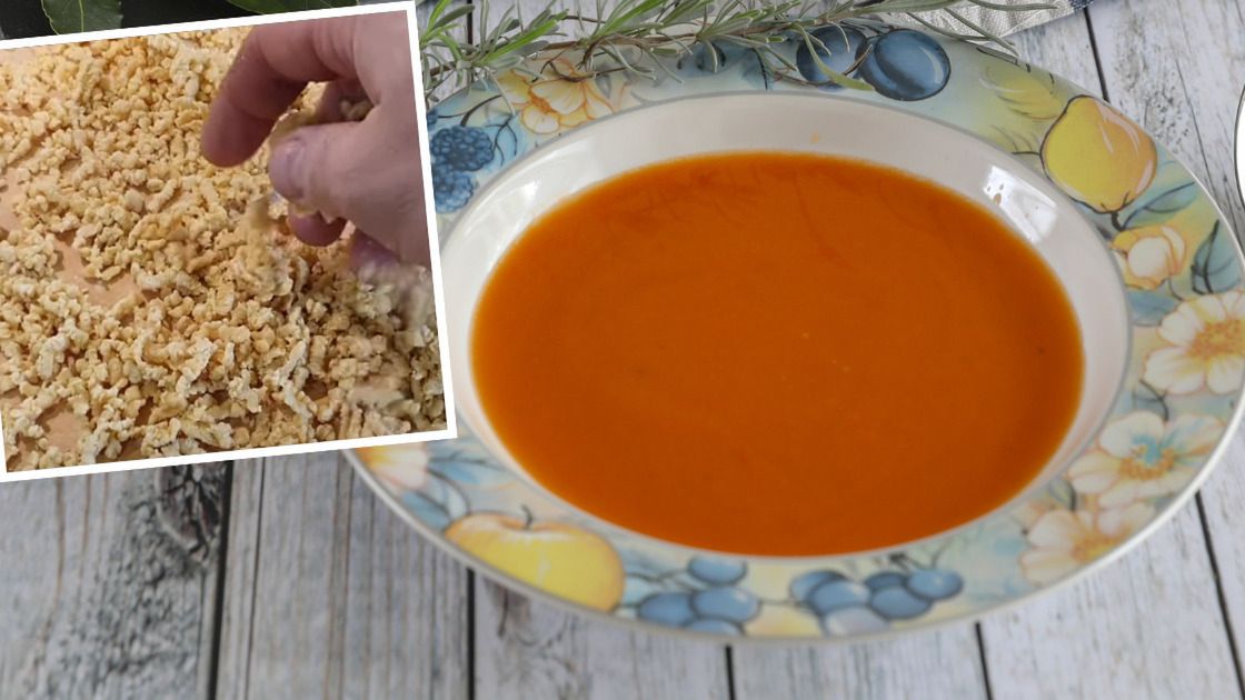 Zupa pomidorowa z zacierkami