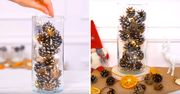 Elegancki wazon z szyszkami, który upiększy świąteczną dekoracje!