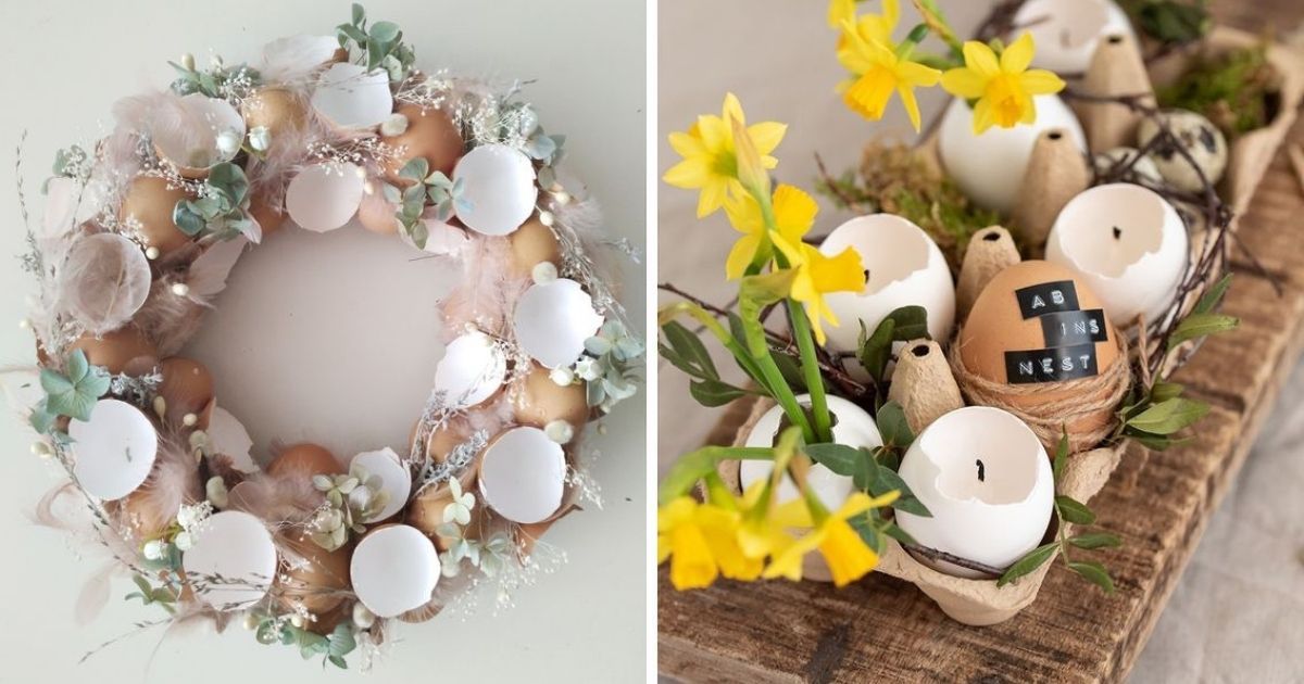 Wielkanocne dekoracje DIY. Jak zrobić proste dekoracje ze skorupek po jajach?