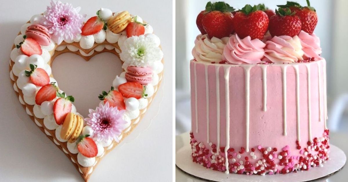 19 walentynkowych tortów, które będą piękną inspiracją na słodkie wyrażenie uczuć