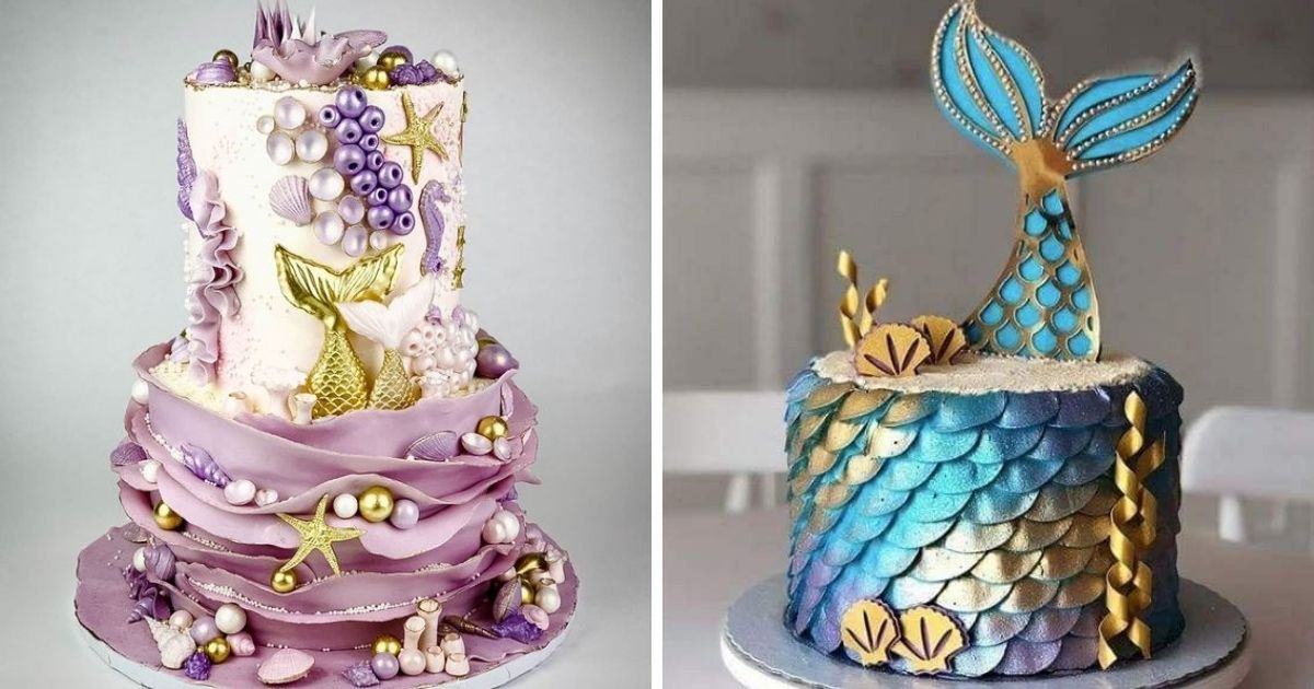 17 bajkowych tortów inspirowanych oceanem. Wyglądają jak prosto z podwodnej krainy Disneya