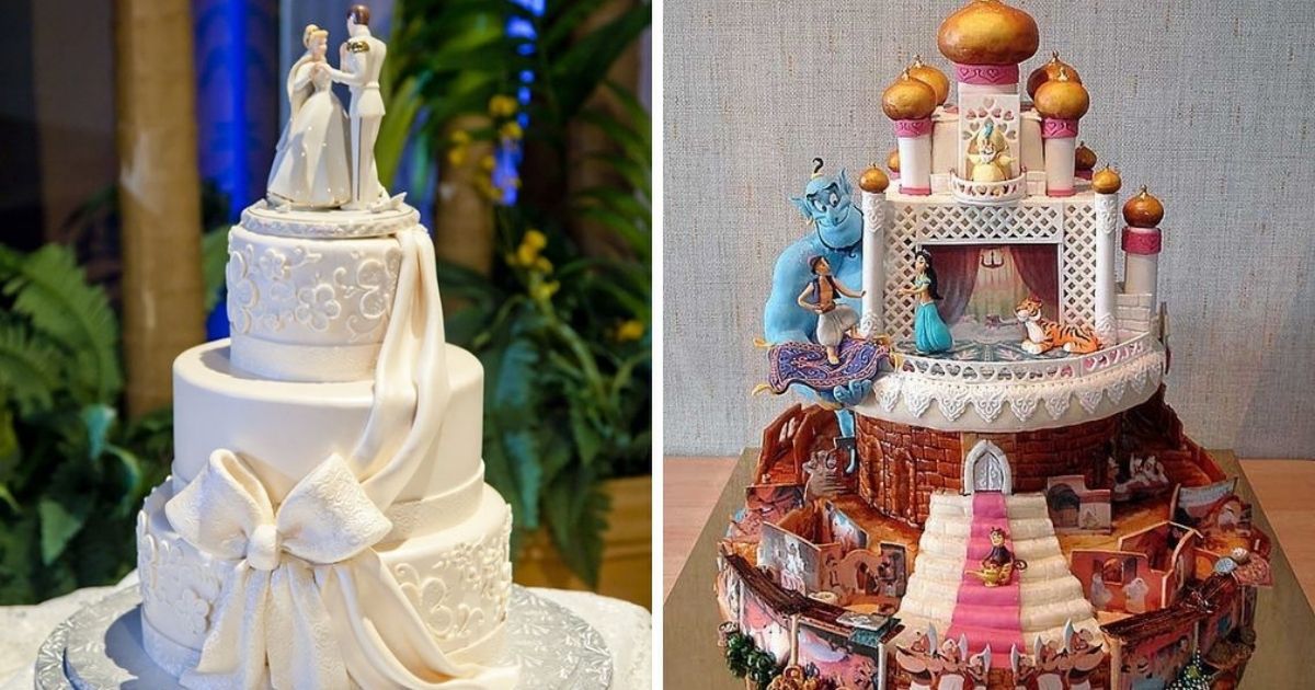 22 najpiękniejsze torty ślubne inspirowane Disneyem. Z tego nigdy się nie wyrasta!