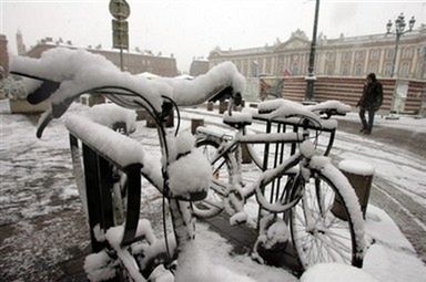 Francja, Hiszpania, Szwajcaria i Włochy pod śniegiem