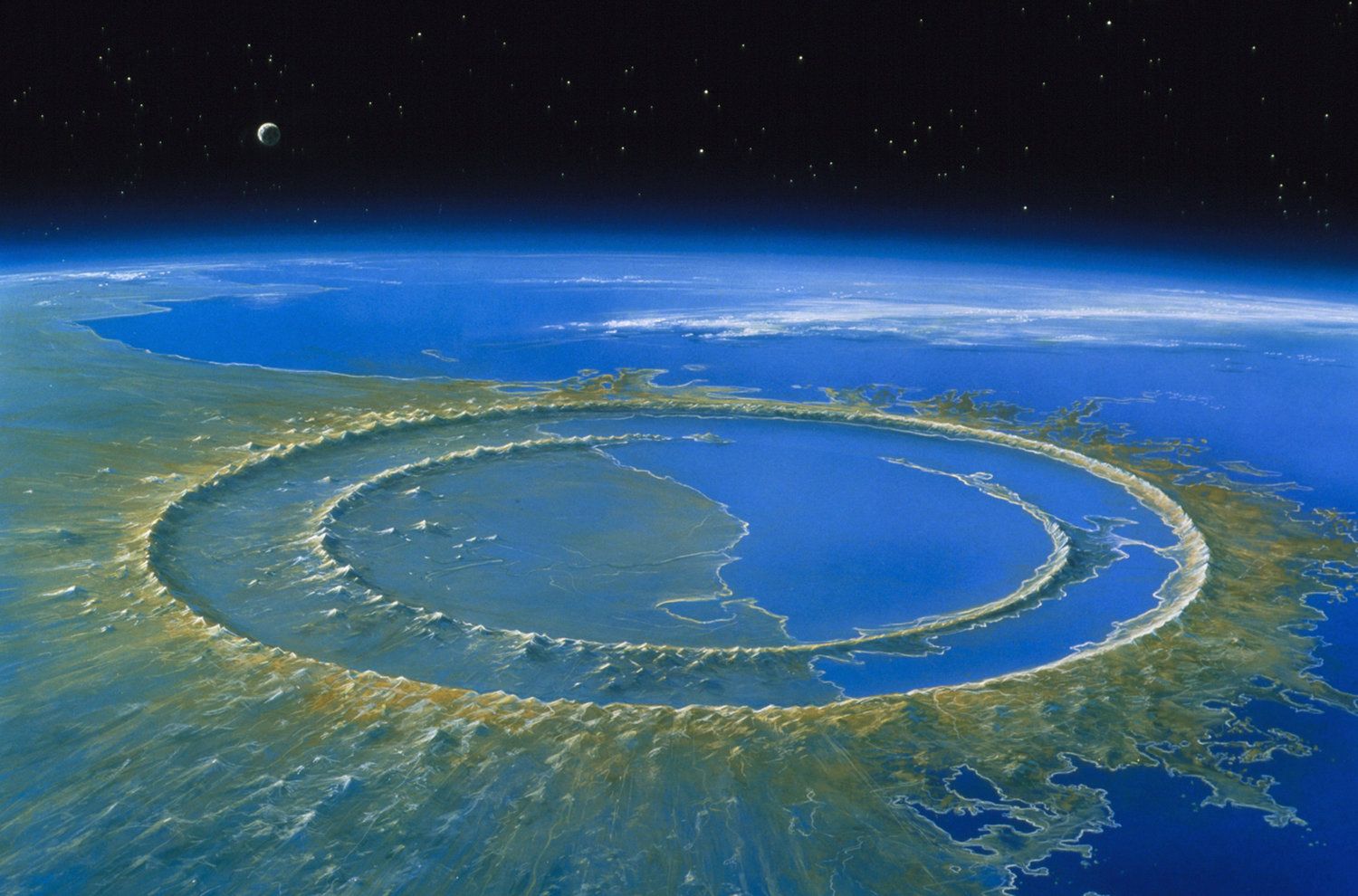 Krater Chicxulub powstały po uderzeniu asteroidy