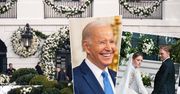 Wnuczka Joe Bidena wzięła ślub! Suknią zachwyca się amerykański "Vogue". Z tej okazji Biały Dom przeszedł niebywała zmianę na zewnątrz