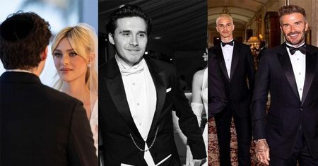 Boorklyn Beckham z żoną w ślubnej sesji dla "Vogue'a"! Pierwsze zdjęcia z ceremonii. Suknia to dzieło sztuki