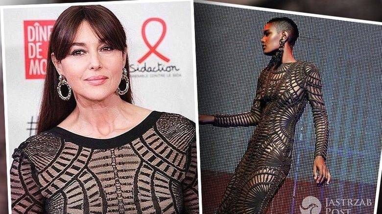 Monica Bellucci w sukni Balmain na Sidaction Gala Dinner 2016 (fot. Instagram)