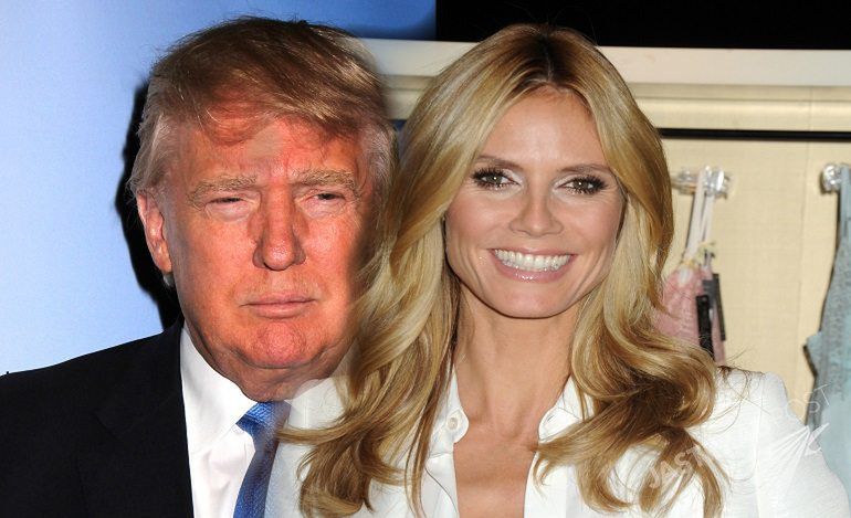 Donald Trump ocenił urodę Heidi Klum. Modelka mu się odgryzła [wideo]