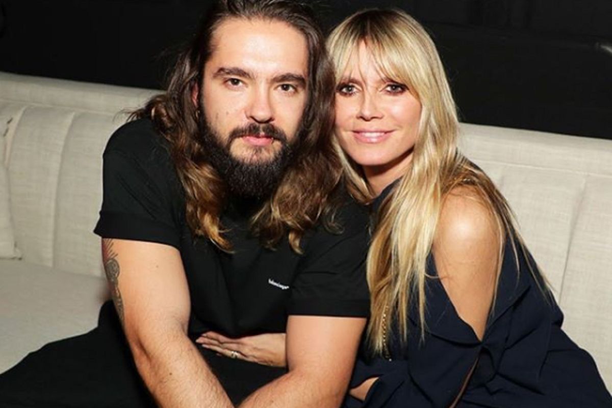 Tom Kaulitz z żoną Heidi Klum.