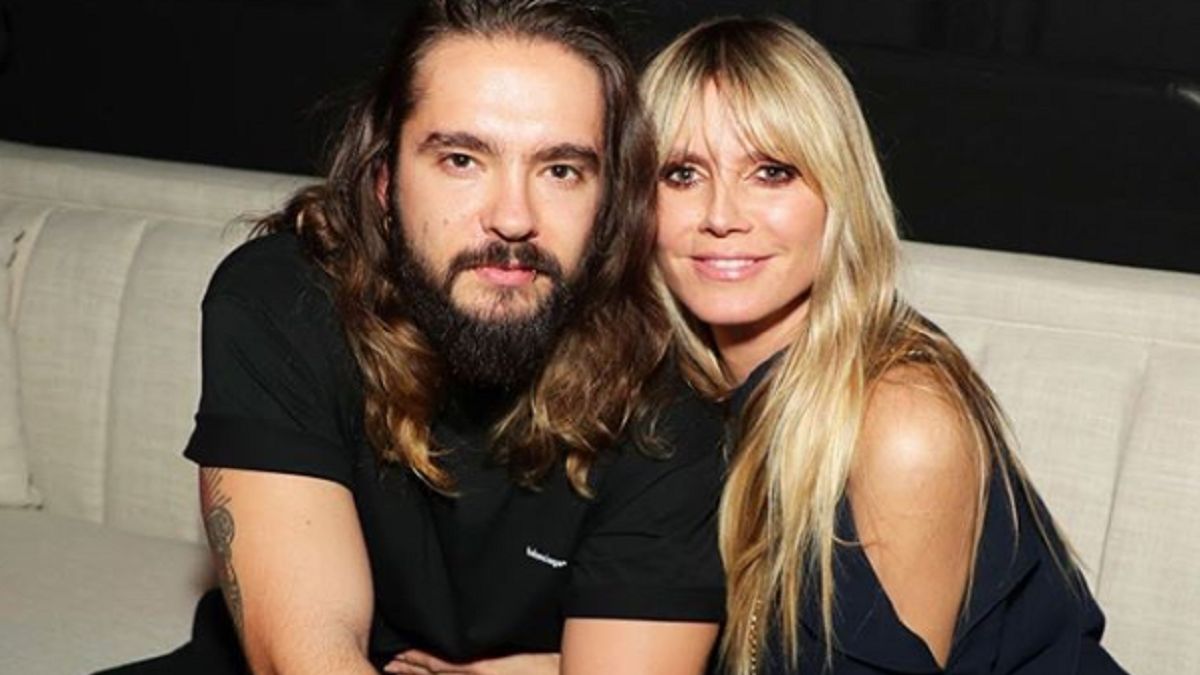 Tom Kaulitz z żoną Heidi Klum.