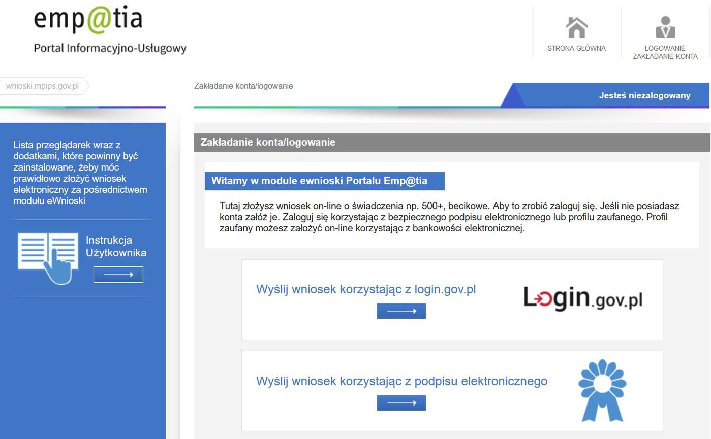 Jak złożyć wniosek drogą elektroniczną? 