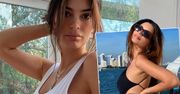 Ciężarna Emily Ratajkowski opala się na jachcie. Tylko ona mogła tak zmysłowo wyeksponować duży brzuszek