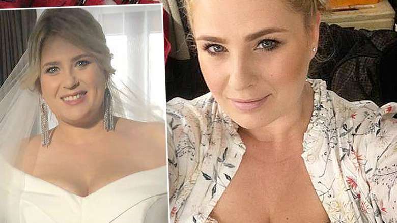 Elżbieta Romanowska w sukni ślubnej