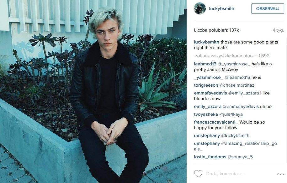 Lucky Blue Smith (fot. Instagram)