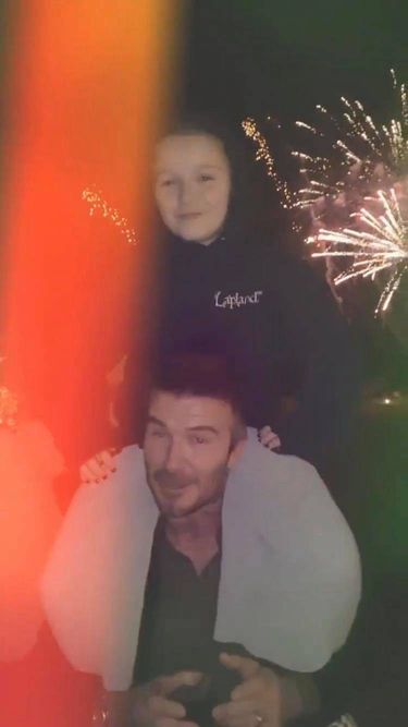 David Beckham z synem – Sylwester 2019