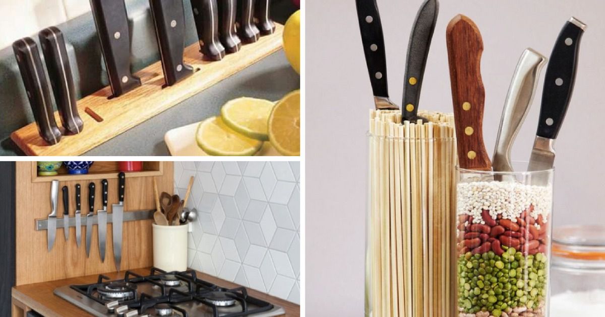 18 oryginalnych pomysłów na przechowywanie noży kuchennych. Jest z czego wybierać!