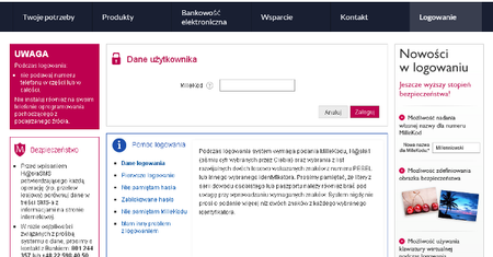 Uwaga! Atak na klientów dużego banku