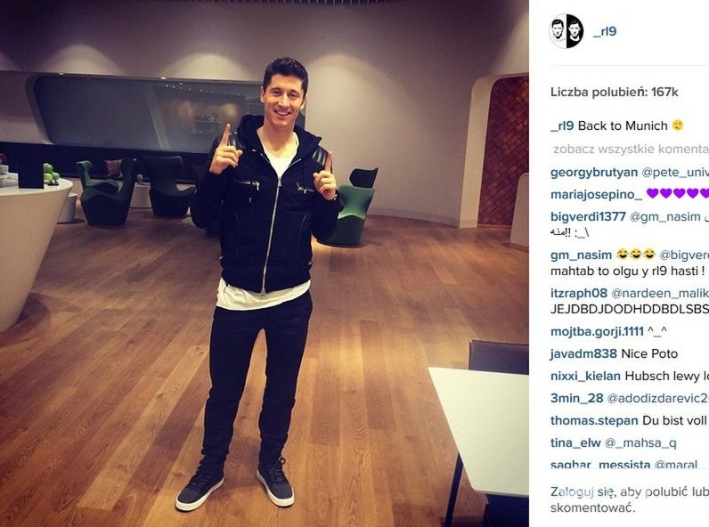 Robert Lewandowski (fot. Instagram)