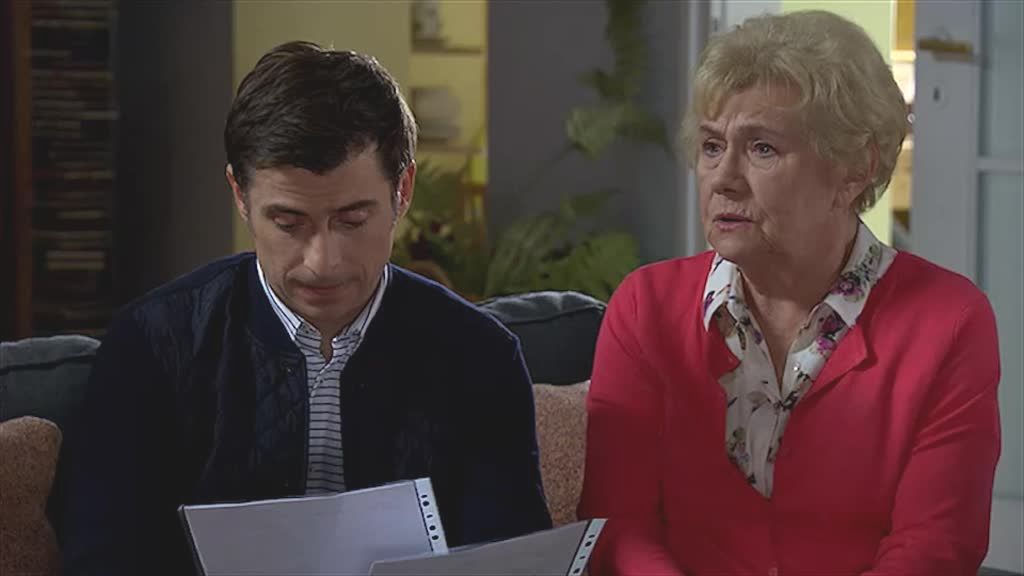 Teresa Lipowska i Kacper Kuszewski na planie "M jak miłość"