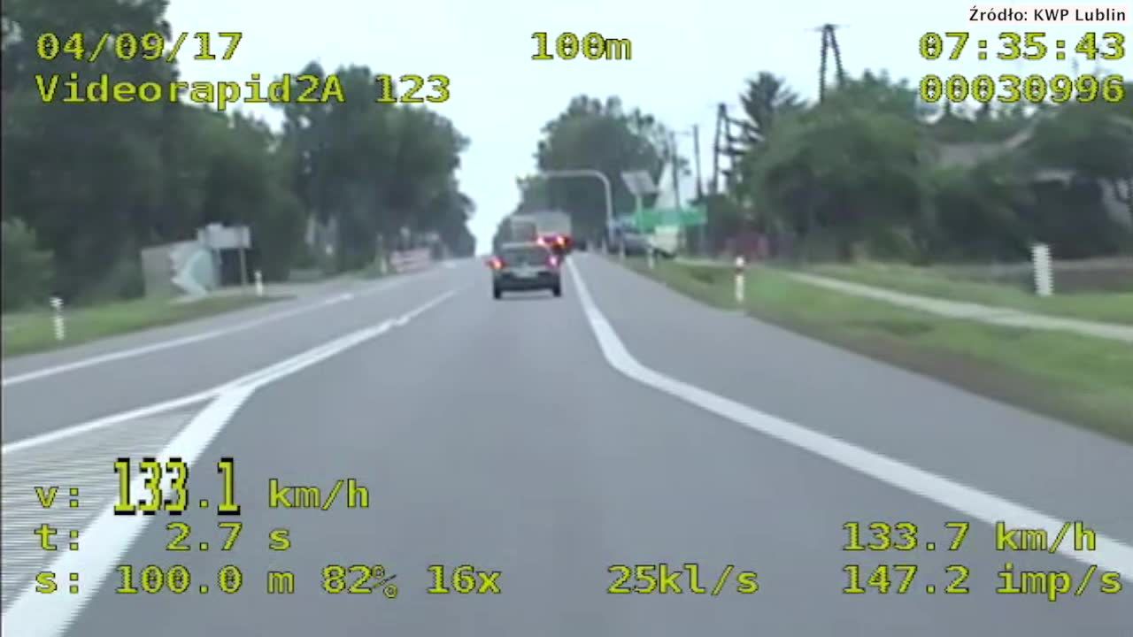 Jechała 133km/h w obszarze zabudowanym. Straciła prawo jazdy