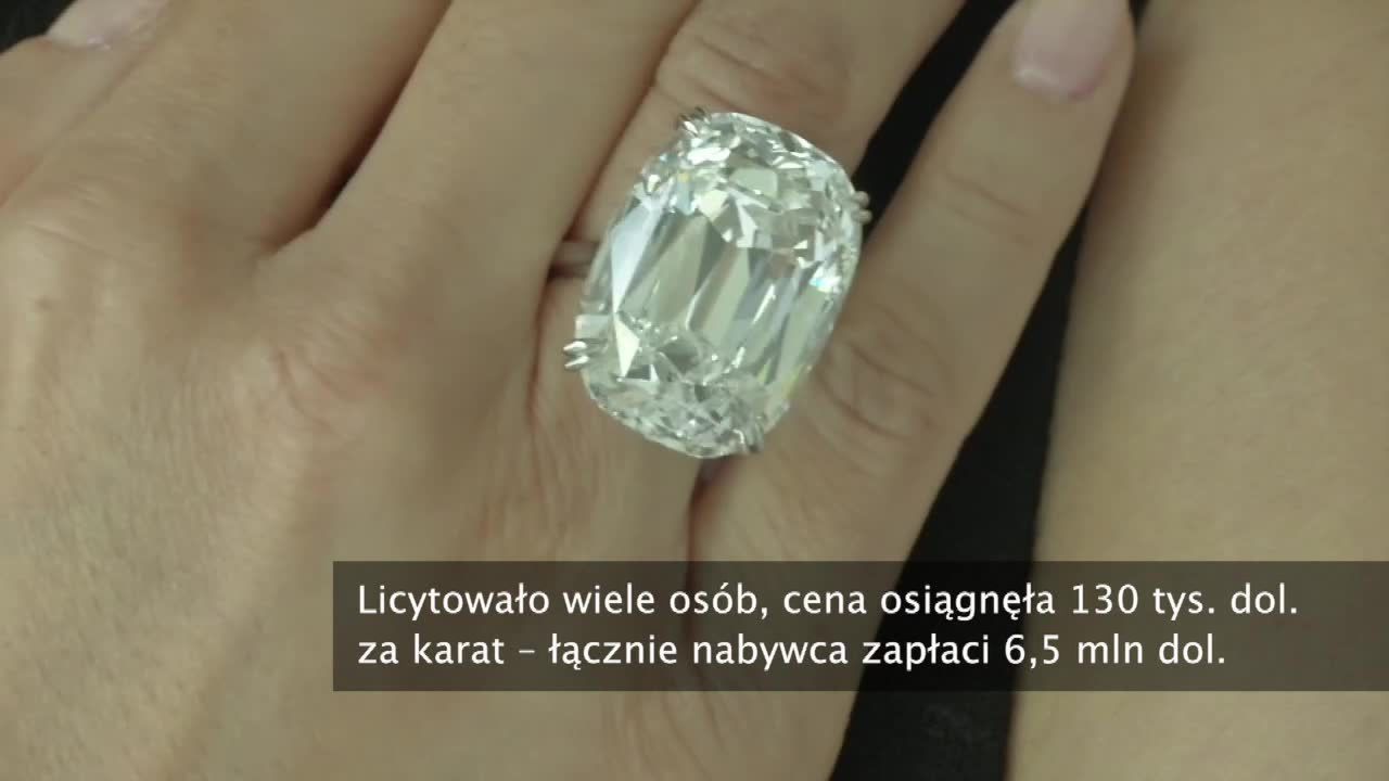 Diament wylicytowany na 6,5 miliona dolarów