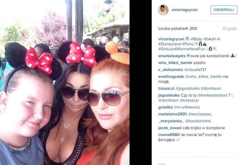Wiktoria Grycan kopiuje Kardashianki, fot. Instagram
