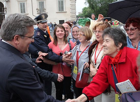 Niespodzianka po spotkaniu Komorowski-Napolitano