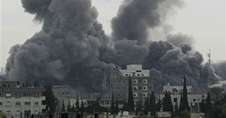Gaza płonie