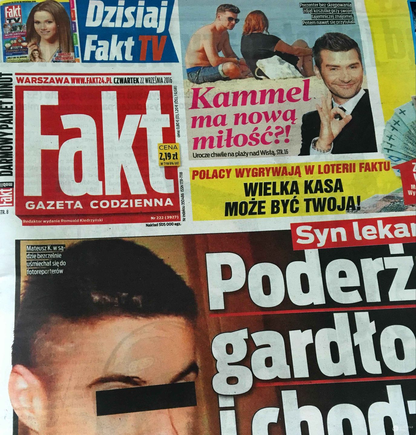 Tomasz Kammel z nową partnerką na okładce Faktu
