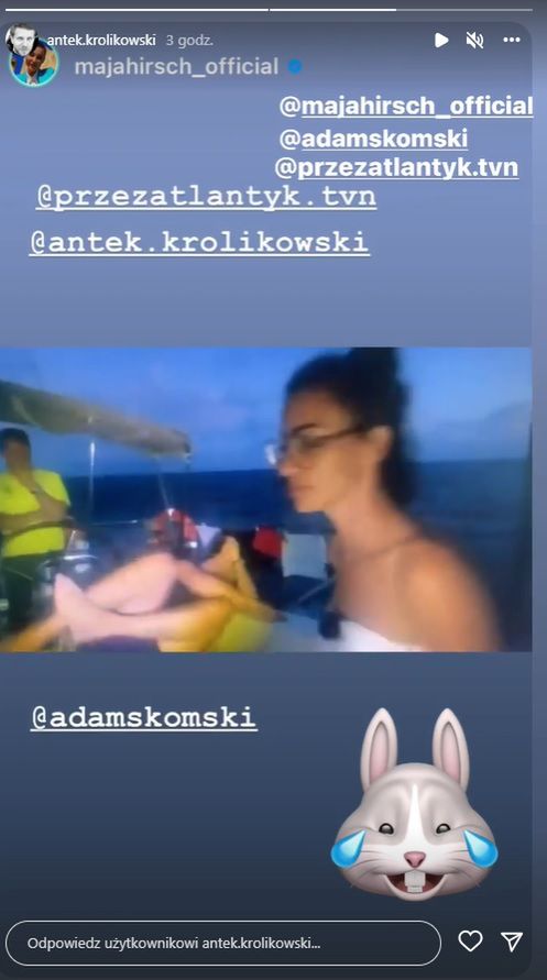 Antek Królikowski dostał w twarz od Mai Hirsch