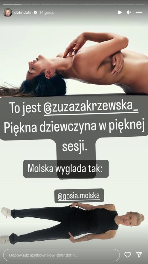 Dorota Szelągowska o zdjęciu modelki